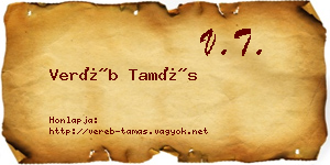 Veréb Tamás névjegykártya