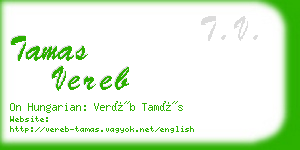 tamas vereb business card